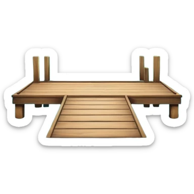 lagoon with dock sticker