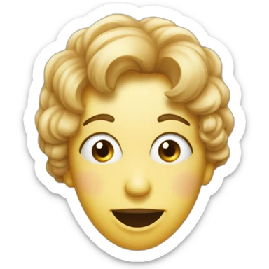 Visage frappé par un ballon sticker