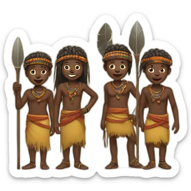 african tribe sticker
