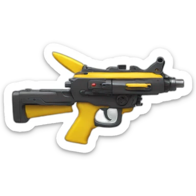 Pikachu gun  sticker