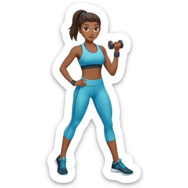 fitness woman sticker