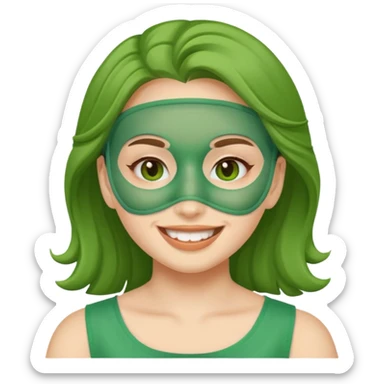 an emoji of a girl doing skincare sticker