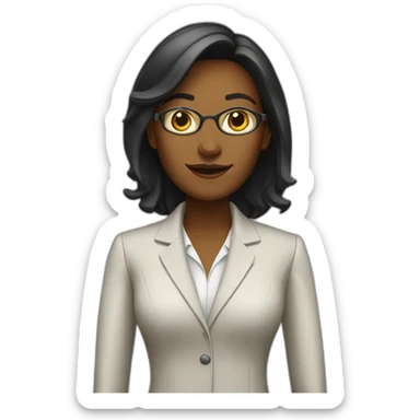 female investment banker sticker