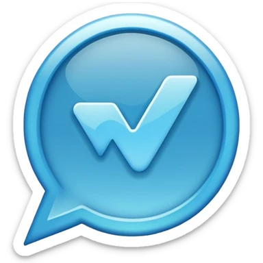 Whatsapp Verified blue tick sticker