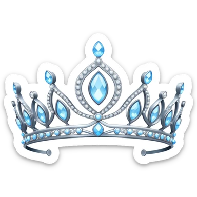 Light blue tiara sticker