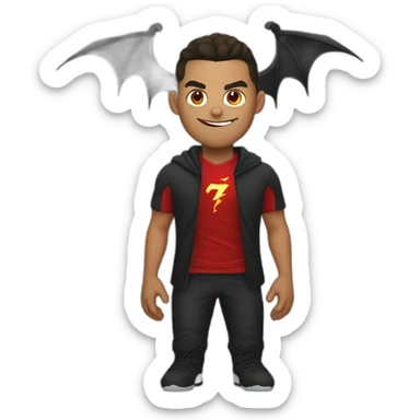 Ronaldo the devil sticker