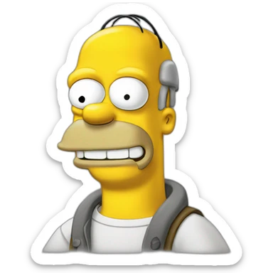 Woohoo Homer Simpson sticker