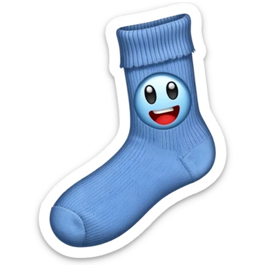 sock with toe ripped sticker