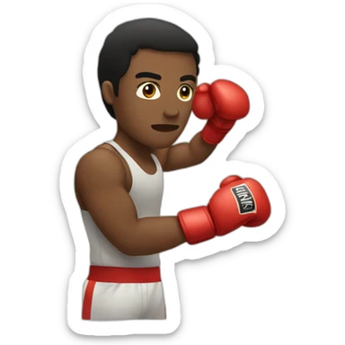 Quiet Fighter Boxing sticker