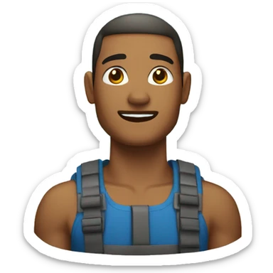 Adulto Relajado en una isla sticker