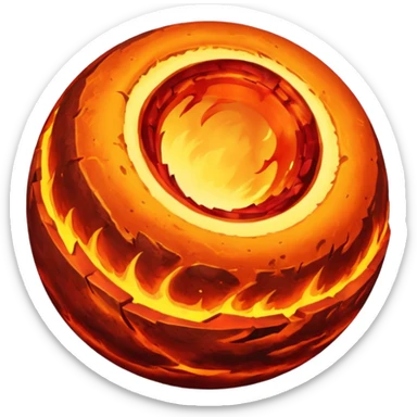 A planet's core and mantle sticker