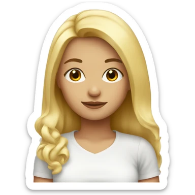 Blonde girl  sticker