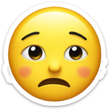 pleading face with hearts around it sticker