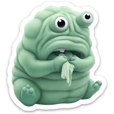 Tardigrade crying  sticker