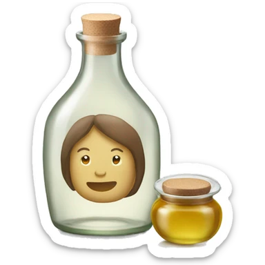 Sesame oil glass bottle sticker