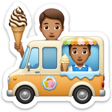 icecream truck server sticker