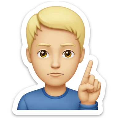 a yellow face with a side eye and a middle finger sticker