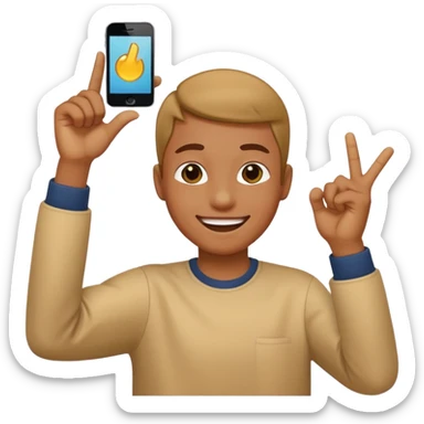 Dabbing emoji  sticker