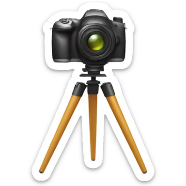 camera on tripod sticker