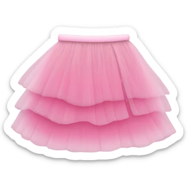Pink tulle skirt sticker