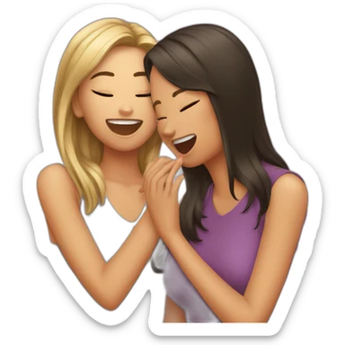 girls gossiping sticker
