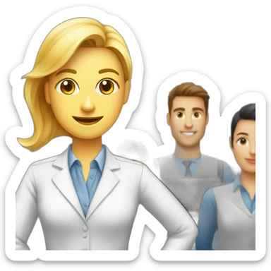 Formatrice professionnelle devant ses stagiaires sticker