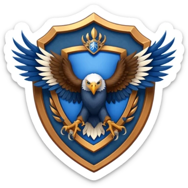 Hogwarts Ravenclaw crest Eagle sticker