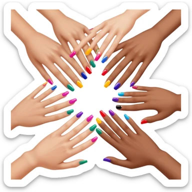 Nail artists sticker
