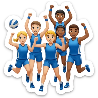 athletic celebration sticker