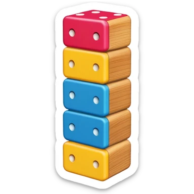 colorful Domino pieces sticker