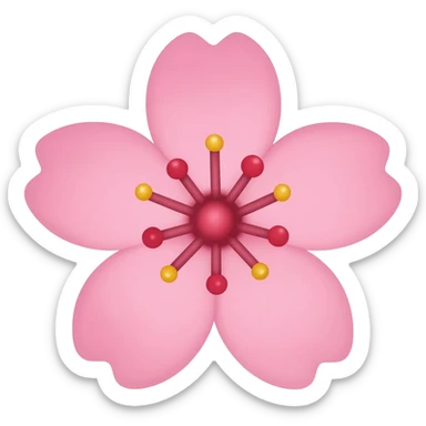 cherry blossom sticker