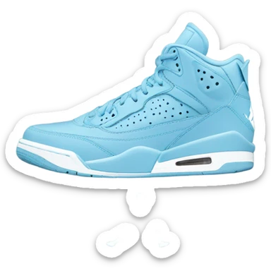Light blue Jordan’s sticker