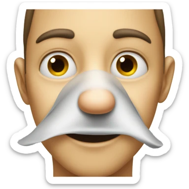 A nose sniffing sticker