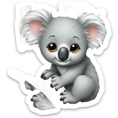 Baby girl koala  sticker