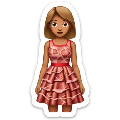 picasso art woman with SPAM MEAT Landscape  sticker