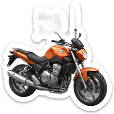 une moto avec le drapeau du Maroc derrière sticker
