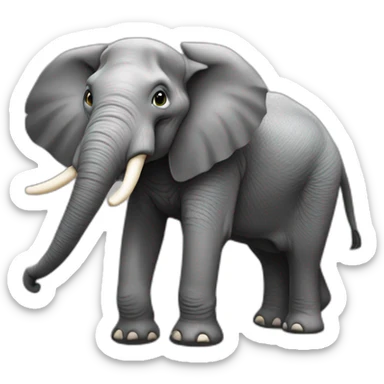 Chet sur un éléphant sticker