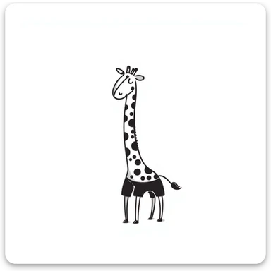 Giraffe sticker