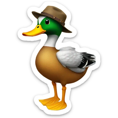 Redneck duck sticker