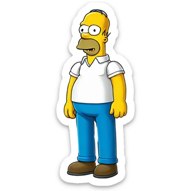 Homer simpsons sticker