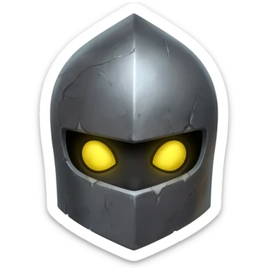 The knight head from hollow knight sticker