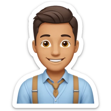 Suspenders males sticker