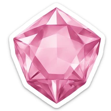 Pink diamond sticker