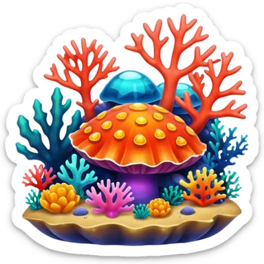 Coral Reef Treasure sticker