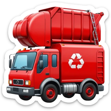 garbage truck italy sticker