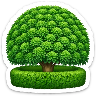decorative garden bush sticker