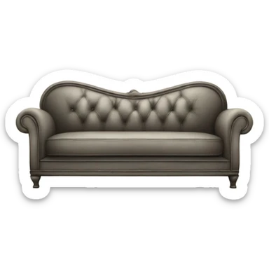 sofa white vintage sticker