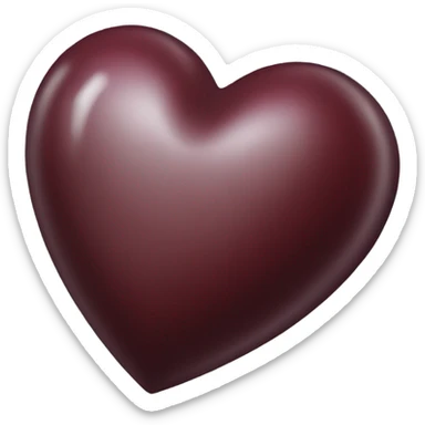 dark red heart sticker