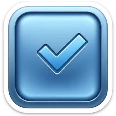 blue tick sticker