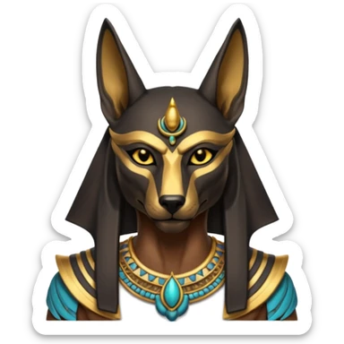 Anubis from Egyptian Gods sticker